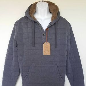 Men's WeatherproofVintage Hooded Sherpa Sweatshirt